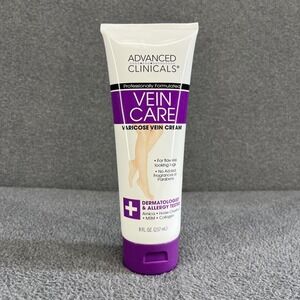 Advanced Clinicals Vein Care Leg Cream Varicose Veins Spider Veins Collagen 8 oz